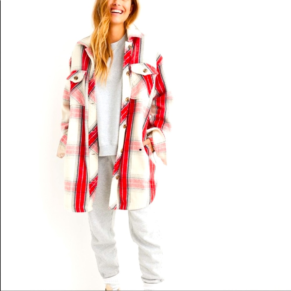 ISO aerie flannel shacket